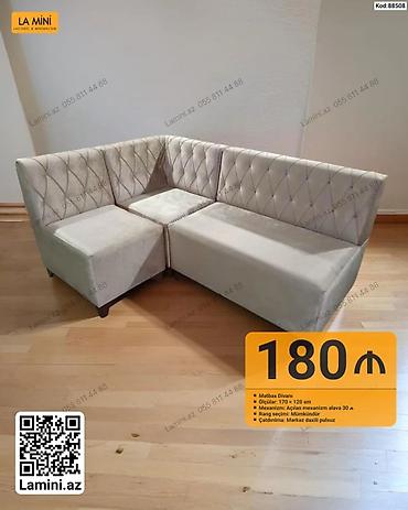 Диваны: Mətbəx divanı – kod: 88508 - Ölçü: 170 × 120 sm - Mexanizm: Açılan — 1