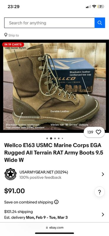 Botinkalar: Sarı Botinka satılır. Amerika istehsalıdır, yenidir. 42 razmer / — 4