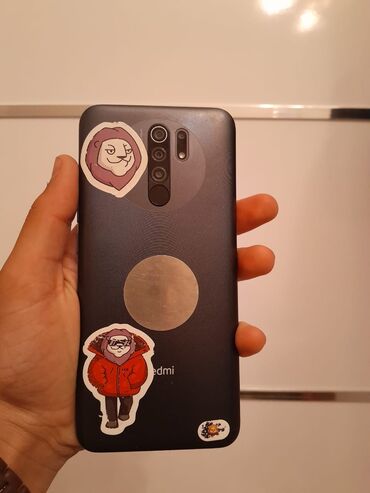 telefon alisi satisi: Xiaomi Redmi 9, 64 ГБ, цвет - Серый, 
 Отпечаток пальца, Беспроводная зарядка, Две SIM карты