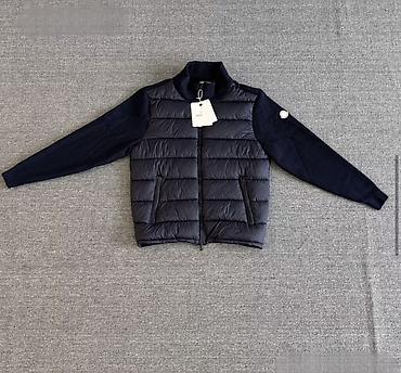 куртка кожаная женская: Мужская куртка, L, Moncler, Новый, цвет - Синий, Платная доставка — 1