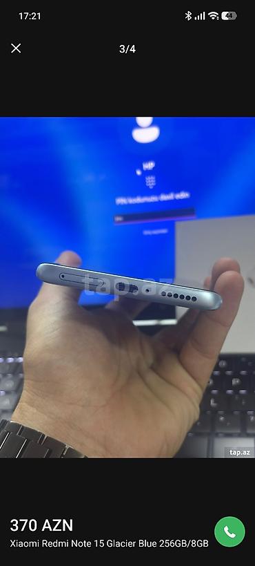 rədmi 15: Redmi Note, 256 GB, rəng - Mavi, Barmaq izi — 3