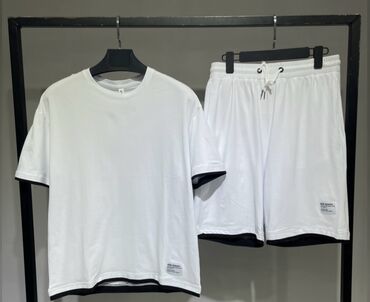 стильная джинсовая одежда: Футболка 2XL (EU 44), түсү - Ак
