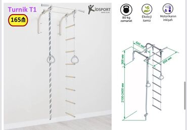 турник для дома купить в баку: Uşaq və ev üçün idman komplektləri – Kidsport 1) Turnik T1 – 165₼ -