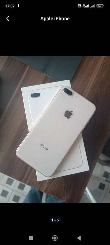 IPhone 8 Plus, 256 GB, Qızılı, Barmaq izi