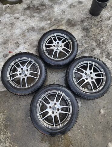 Колеса в сборе: Колеса в сборе 185 / 60 / R 15, Зима, Б/у, Комплект, Легковые, Литые, отверстий - 4