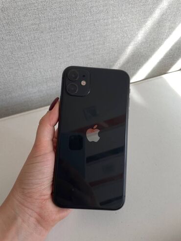айфон 11 цена в кыргызстане: IPhone 11, Б/у, 128 ГБ, Черный, Защитное стекло, Коробка, 79 %