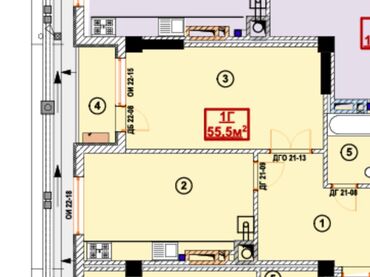 продаю квартиру джал артис: 1 бөлмө, 56 кв. м, Элитка, 7 кабат, ПСО (өзү оңдоп түзөтүп бүтүү үчүн)