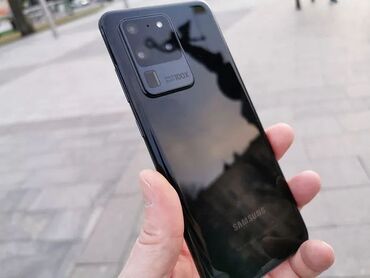 самсунг тилифон: Samsung Galaxy S20 Ultra, түсү - Кара