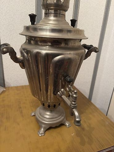 samovar odun: Tula markalı/odunlu samovar - Material: paslanmayan polad tonlarında — 3
