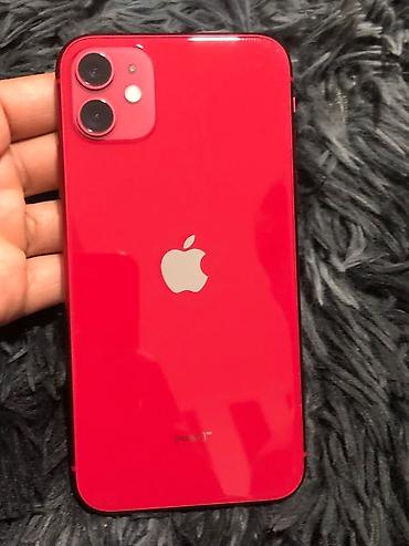 original store: IPhone 11, Б/у, 128 ГБ, Красный, Защитное стекло, Чехол, 83 % — 2