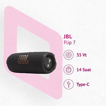 Динамики и колонки: №: 11265 Məhsulun adı: Portativ dinamik JBL Flip 7 Black (JBLFLIP7BLK) — 1