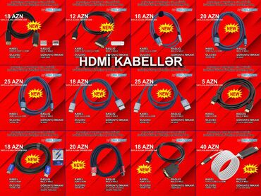 Prosessorlar: HDMI Kabellər 🚚Metrolara və ünvana çatdırılma var, ❗ÖDƏNİŞLİDİR❗