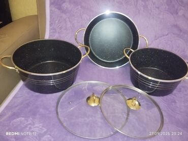 Tava-qazan dəstləri: 3 lu dest 55 tek 20 manat 32 sm derin tava 20m qapağı hər ikisinə -da lalafo.az — 2 Tava-qazan dəstləri: 3 lu dest 55 tek 20 manat 32 sm derin tava 20m qapağı hər ikisinə — 2