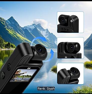 dji mikrofon qiymeti: Portativ Ultra-Aydın Spor Qeydiyyatçı – 2K mini kamera Rəng: qara — 5