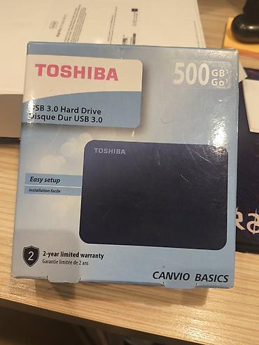 xarici hard disk: Toshiba Canvio Basics xarici sərt disk - Tutum: 500 GB - İnterfeys — 1