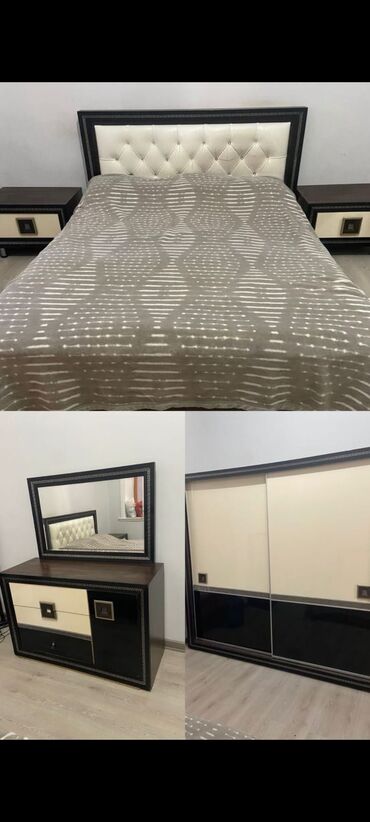 угловой шифоньер в спальню: Təcili evden cixmslidi. Yataq desti yaxşı vəziyyətde hamsi nir yerdə