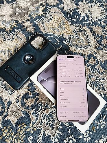 чип панель: IPhone 16 Pro Max, Б/у, 256 ГБ, Черный, Коробка, 85 % — 3
