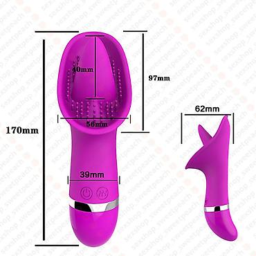 Товары для взрослых: Вибромассажер для стимуляции клитора Лиловый вибратор выполнен из — 7