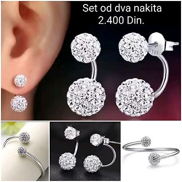 roblox ranac: Elegantni posrebreni set od dva nakita sa žigom S925 od hirurskog — 1