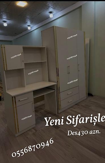 ağ divan: Oğlan və qız üçün, Yeni, Təknəfərlik çarpayı, Dolab — 3