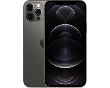 купить айфон 5 с: IPhone 12 Pro Max, Колдонулган, 256 ГБ, Күмүш, Кабель, Куту, 77 %