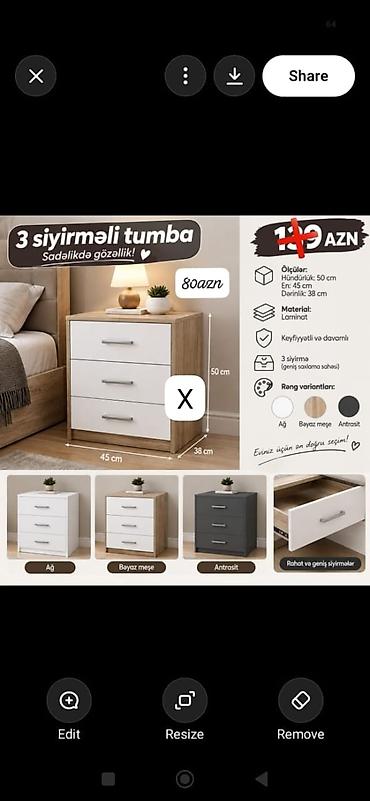 3 siyirməli tumba – sadə dizayn, funksional saxlama Xüsusiyyətlər: - lalafo.az -da 3 siyirməli tumba – sadə dizayn, funksional saxlama Xüsusiyyətlər: -
