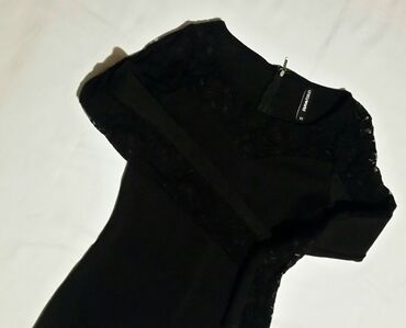 bordo haljine duge: XS (EU 34), S (EU 36), color - Black, Other style, Long sleeves