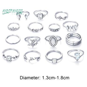 Prstenje: Set prstenja tibetansko srebro 1200 din — 9