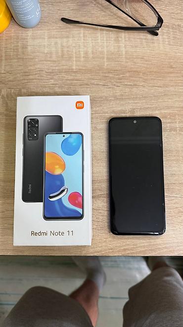 Redmi, Redmi Note 11, Б/у, 128 ГБ, цвет - Синий, 2 SIM