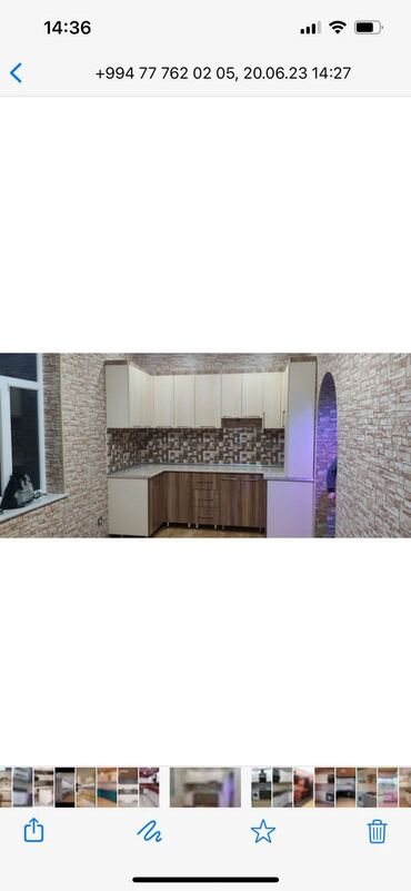 Sifarişlə mətbəx mebeli: Sifarişlə mətbəx dəsti, MDF, Kredit var, Pulsuz çatdırılma, Rayonlara çatdırılma — 2