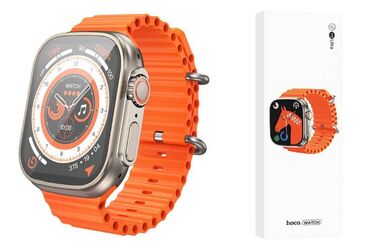 часы турецкие: Смарт-часы Hoco Y12 Ultra (Call Version) цвет: титановое золото Y12