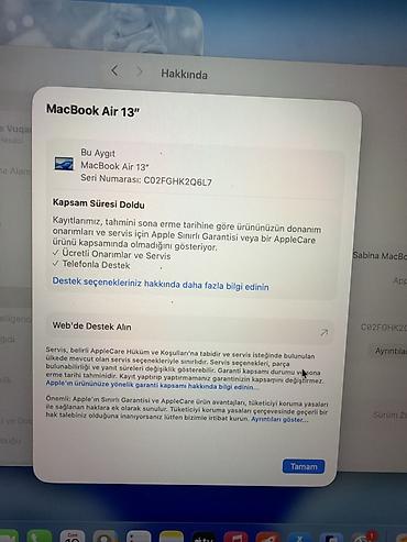 naviqator az: Apple MacBook Air 13" (M1, 2020) – Gümüş rəng Texniki xüsusiyyətlər — 5