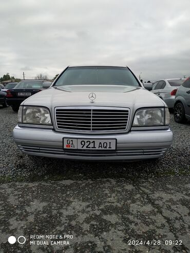vypusknoe plate 6 let: Mercedes-Benz S 350: 1997 г., 3.6 л, Автомат, Газ, Седан