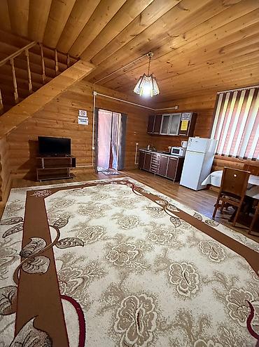домики каракол: Иссык Куль. Коттеджи из сруба, со всеми удобствами! На 7 -8человек! — 5