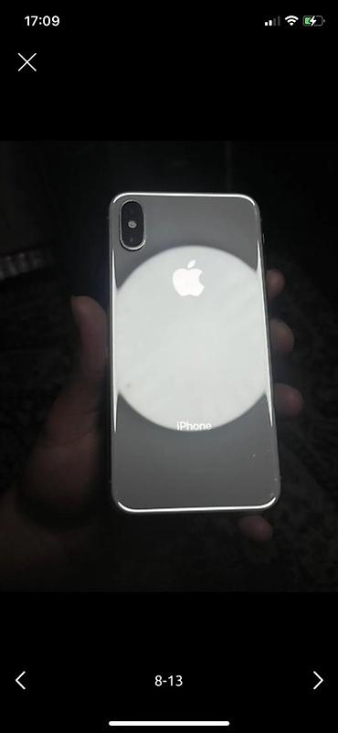 Apple iPhone: IPhone X, Б/у, 64 ГБ, Серебристый, Чехол — 8