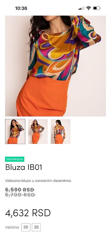41: Prelepa bluza od 100% viskoze. Naznačena je veličina 46 ali prema mom — 3