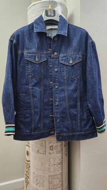 стильная джинсовая одежда: Джинсовая куртка, Классическая модель, Осень-весна, XS (EU 34)