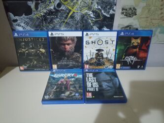 игры на плейстейшен 4: Продаю игры пс4-5 ghost of yotei-4500 Black myth Wukong-3500 injustice