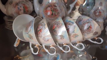 Çay dəstləri və servizlər: Çay dəsti, Farfor, 6 nəfərlik — 2