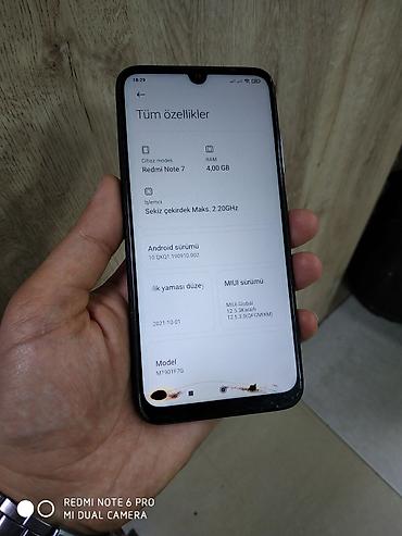 mabil telefon: Redmi Note 7, 64 GB, rəng - Qara, Barmaq izi — 2