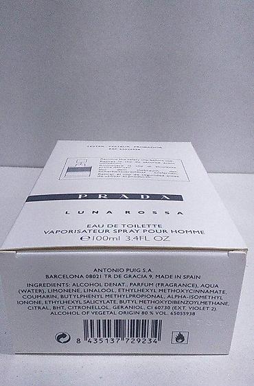 mirisljava sveca: PRADA LUNA ROSSA HOMME EDT100ML TSTR | Prada Luna Rossa homme — 7
