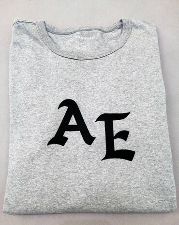 Majice: Majica na duge rukave, S (EU 48), American Eagle, bоја - Siva, Pamuk — 5