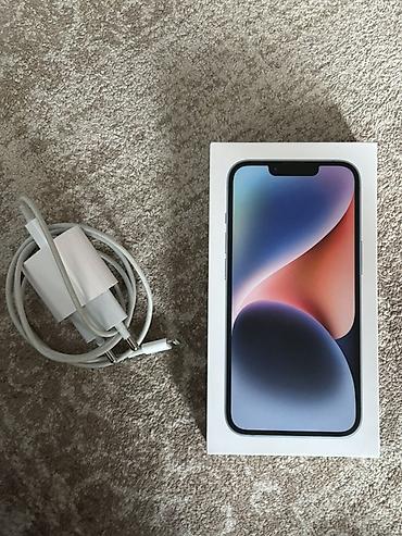 Apple iPhone: IPhone 14, Б/у, 128 ГБ, Синий, Кабель, 88 % — 8