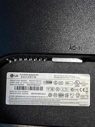 lg flatron w: LG Flatron W2243S monitor Bu qiymeti olma sebebi ciziq var ekranda her — 6