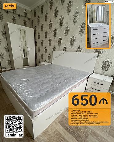 Ev və bağ: Yataq otağı dəsti – La Mini (Kod: 11725) Dəst tərkibi və ölçülər: - — 1