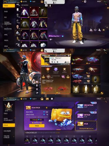 Video oyunlar üçün aksesuarlar: Məhsul: Free Fire/Free Fire MAX oyun hesabları (premium profillər) — 11