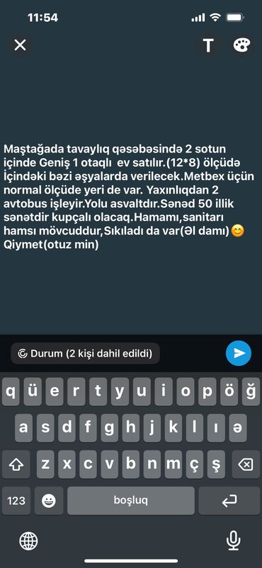 gencede satiliq evler: 1 otaqlı, 96 kv. m, Kredit var, Orta təmir