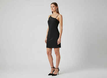 mała czarna sukienki dla puszystych: PrettyLittleThing, Women`s dress, size XS