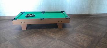 snooker table: Настольный мини-бильярд (пул). - Компактный бильярдный стол с зелёным — 4