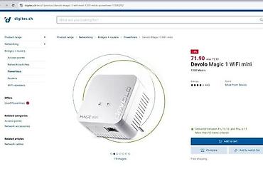 Modemi, ruteri i mrežni uređaji: Devolo Magic 1 WiFi mini – dodatni Powerline Wi‑Fi adapter - — 3